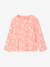 Pack of 3 long-sleeved girls' fancy t-shirts anthracite+coral+ecru+grey blue+indigo+mauve+rose 