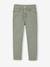 Embroidered girl's mom fit trouser grey green+plum+rosy 