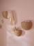 Pack of 3 FESTON wall decor baskets beige 