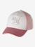 Embroidered Cotton Cap for Baby Girls old rose 