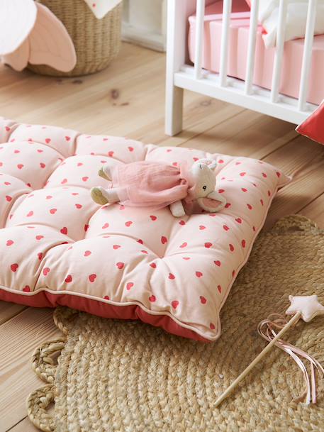 Hearts floor mattress rose 