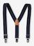 Two-Tone Braces for Boys deep blue+navy blue 