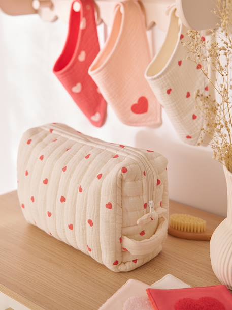 Mama Cotton Gauze Toiletry Bag ecru+hazel+printed beige+white 