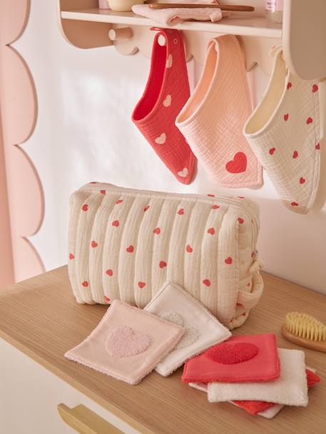 Mama Cotton Gauze Toiletry Bag ecru+hazel+printed beige+white 