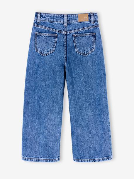 Embroidered Susan wide-leg jeans for girls bleached denim+deep blue+denim blue+medium blue 