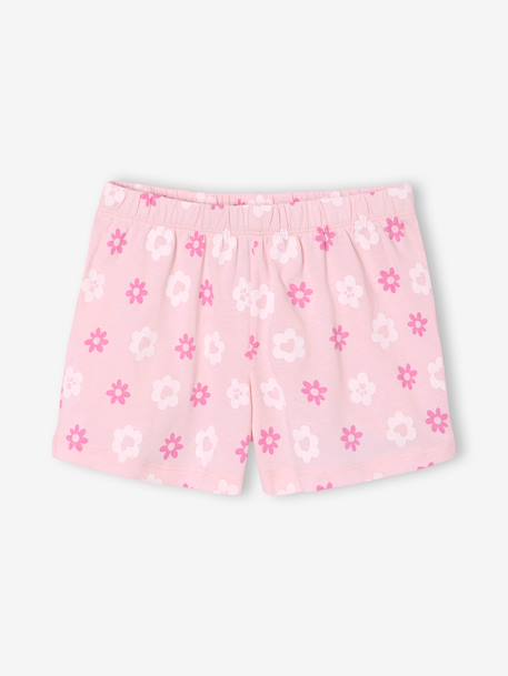 Short-Sleeved Pyjamas for Girls pale pink 