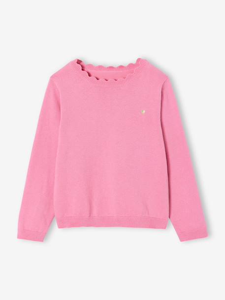 BASICS Jumper for Girls grey green+marl beige+navy blue+peony pink+raspberry pink 