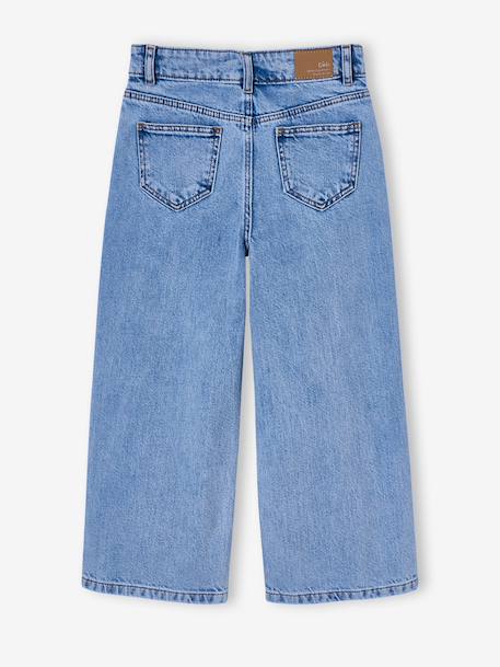 Embroidered Susan wide-leg jeans for girls bleached denim+deep blue+denim blue+medium blue 