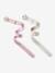 Pack of 2 girls' belts rose 