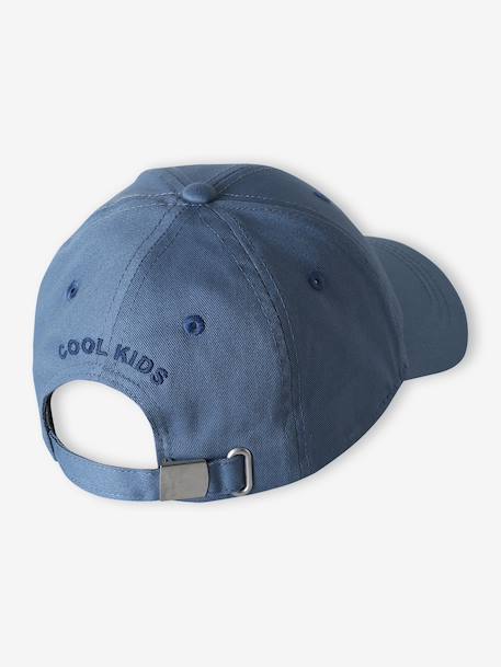 Boys' cotton cap medium blue 
