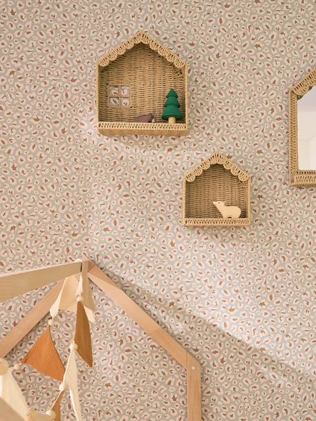 Pack of 2 house shelves beige 