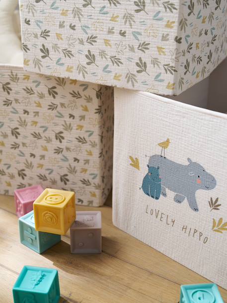 Pack of 3 BAYOU storage boxes beige 