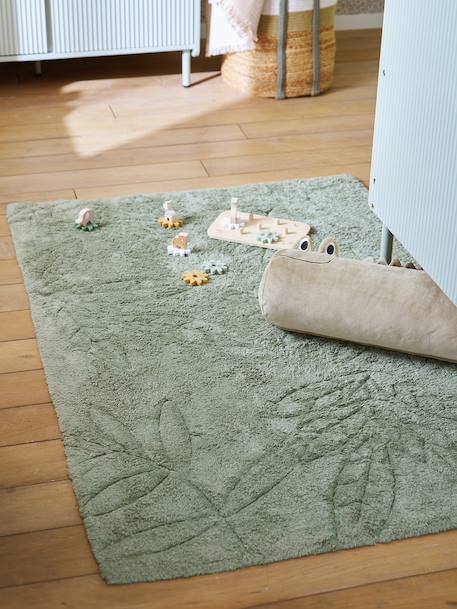 Rectangular rug SAUVAGE green 