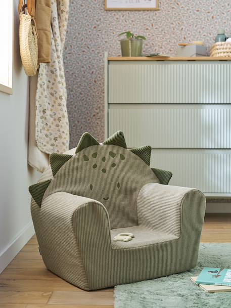 Dinosaur foam armchair - customisable green 