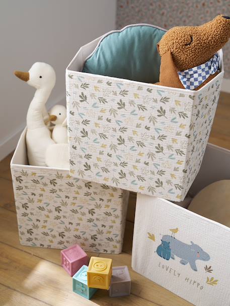 Pack of 3 BAYOU storage boxes beige 