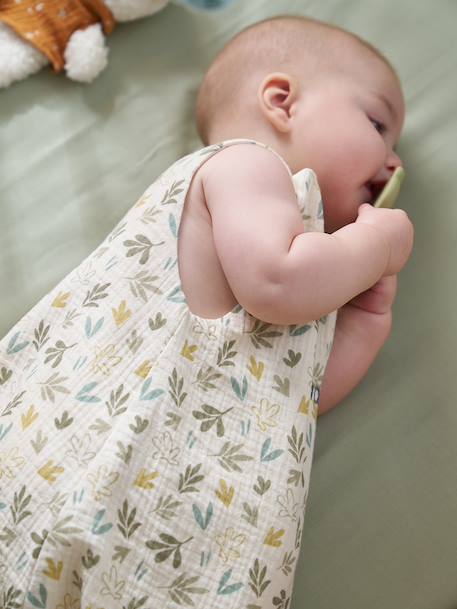 Customisable cotton muslin summer baby sleeping bag BAYOU multicoloured 