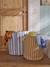 Pack of 2 storage baskets striped beige 