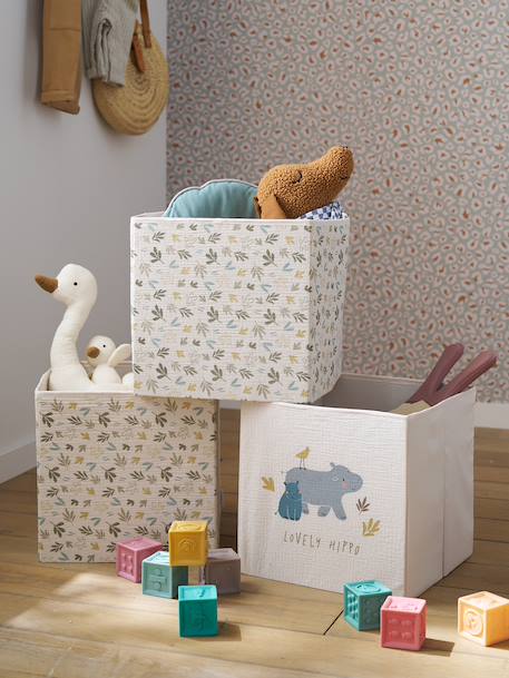 Pack of 3 BAYOU storage boxes beige 