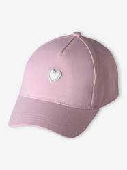 -Cap with Embroidered Heart for Girls 