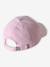 Cap with Embroidered Heart for Girls aqua green+pale blue+pale pink 