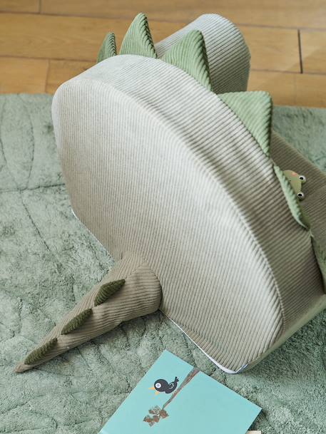Dinosaur foam armchair - customisable green 