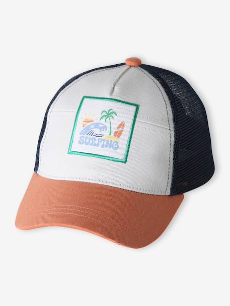Adjustable 'surfing' cap for boys blue 