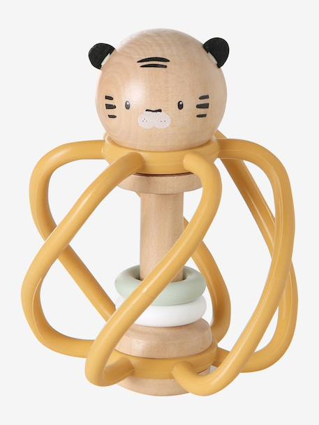 FSC® wooden sensory rattle yellow 