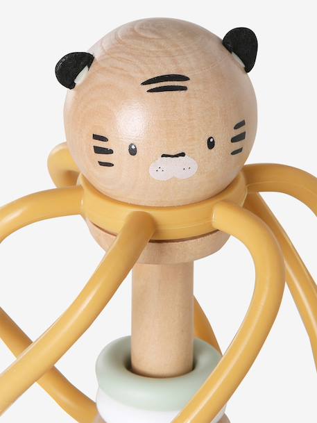 FSC® wooden sensory rattle yellow 