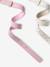 Pack of 2 girls' belts rose 