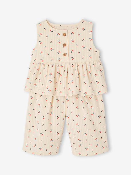 Top & Wide-Leg Trouser Set for Babies ecru 