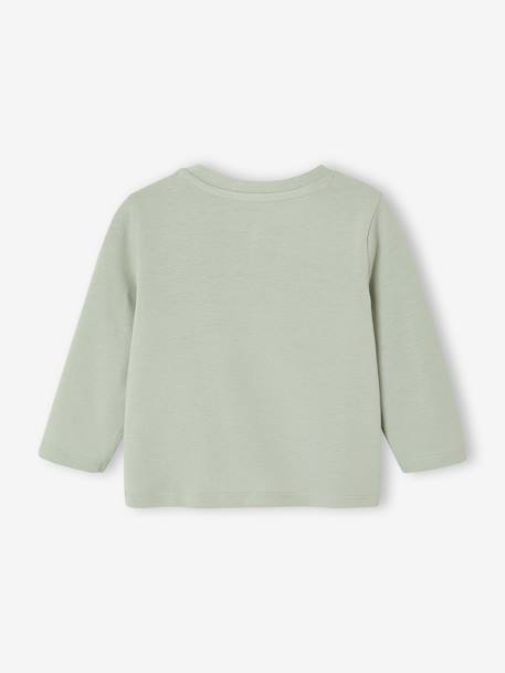 Stylish Top for Baby Boys aqua green+ecru+vanilla 