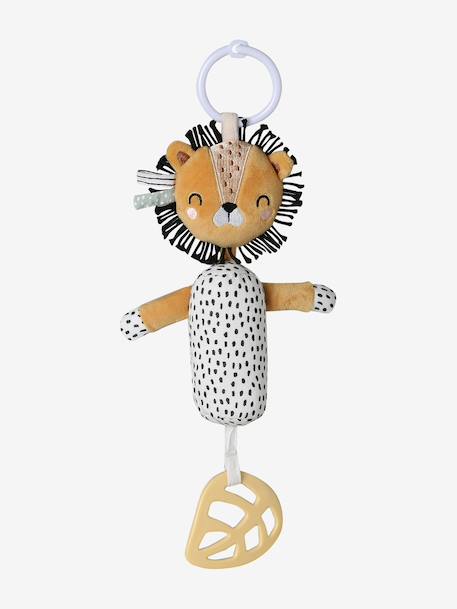 Sensory hanging lion rattle brown 