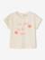 T-Shirt with Crochet Details for Baby Girls ecru+pale pink 