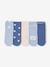 Pack of 5 Pairs of 'Bear' Socks for Babies chambray blue+ecru 