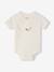 Pack of 5 floral short-sleeved bodysuits rose 