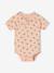 Pack of 5 floral short-sleeved bodysuits rose 