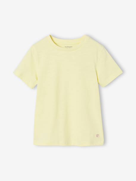 Short Sleeve T-Shirt, for Boys Blue+Green+pale yellow+red+white 