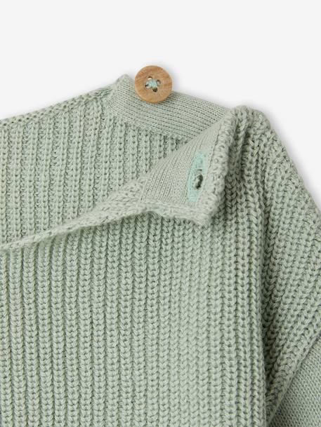 3-Piece Knitted Set for Baby Boys sage green 