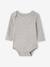 Pack of 5 long-sleeved Dinosaur bodysuits khaki 
