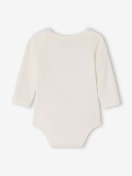 Pack of 5 long-sleeved Dinosaur bodysuits khaki 