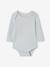 Pack of 5 long-sleeved Dinosaur bodysuits khaki 