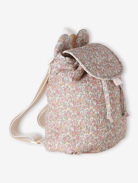 Pre-School Backpack in Cotton Gauze, Fun Ears multicoloured+night blue+rose+rosy+sage green+vanilla 