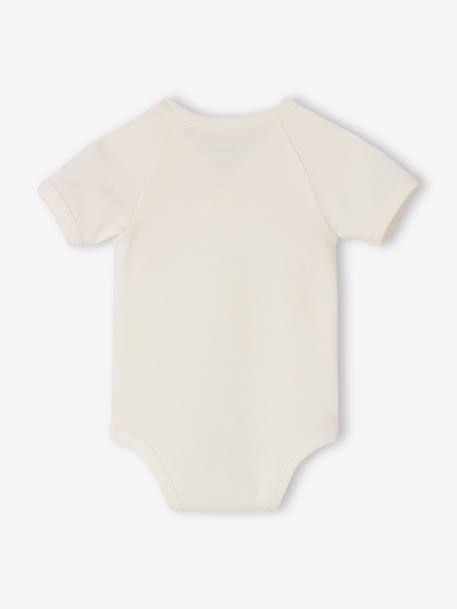 Pack of 5 floral short-sleeved bodysuits rose 