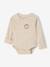 Pack of 3 long-sleeved newborn bodysuits ecru 