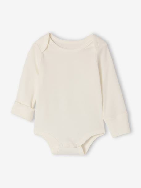 Pack of 2 long-sleeved cherry bodysuits red 