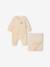 Velour Cardigan & Trouser Set for Newborns vanilla 