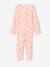 Girl's floral pyjamas pale pink 