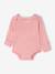 Pack of 2 long-sleeved cherry bodysuits red 