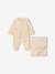 Velour Cardigan & Trouser Set for Newborns vanilla 