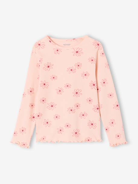 Girl's floral pyjamas pale pink 